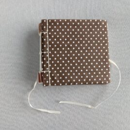 carnet tissus marron