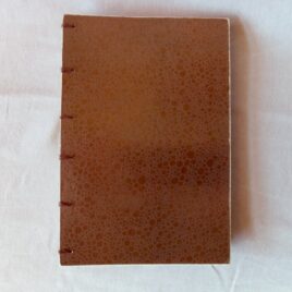 Carnet couverture cartonnée marron
